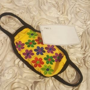 Face Mask Embroidered Floral Fashion Mask